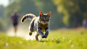 Vitesse de course du chat : plus rapide qu'un humain, mais pas que ça !